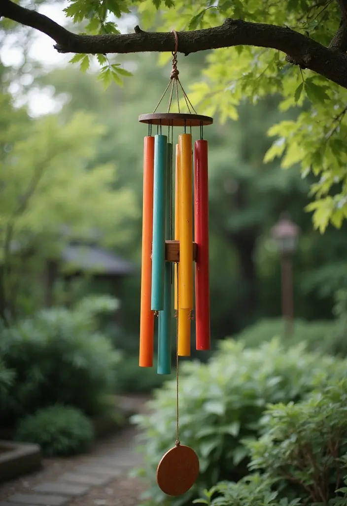 30 Zen Garden Ideas That Bring Peace and Serenity 17 30 Zen Garden Ideas That Bring Peace and Serenity - 17. Whimsical Wind Chimes