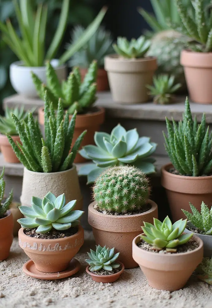 30 Zen Garden Ideas That Bring Peace and Serenity 5 30 Zen Garden Ideas That Bring Peace and Serenity - 5. Succulent Displays