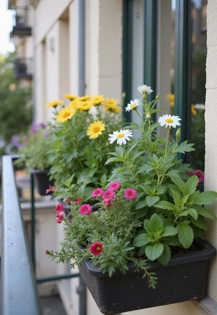 10 Balcony Planter Ideas for Small Space Growing - 7. Window Boxes