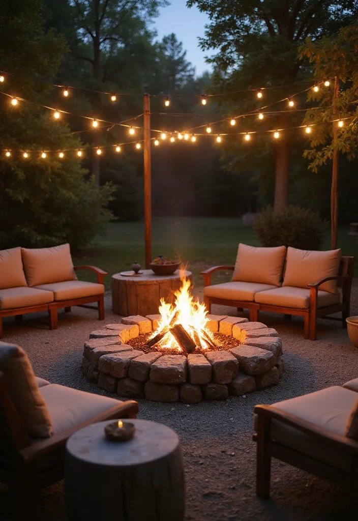 10 Cheapest Landscaping Ideas That Still Look Beautiful - 8. DIY Fire Pit Area