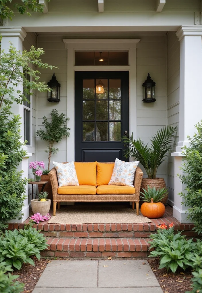 10 Front Porch Landscape Ideas to Refresh Your Entryway - 2. Cozy Seating Area