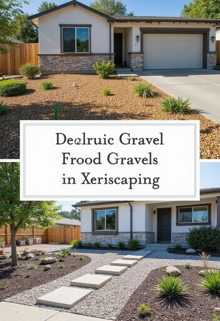 10 No Grass Front Yard Ideas for Low Water Living - 4. Decorative Gravel: A Versatile Choice