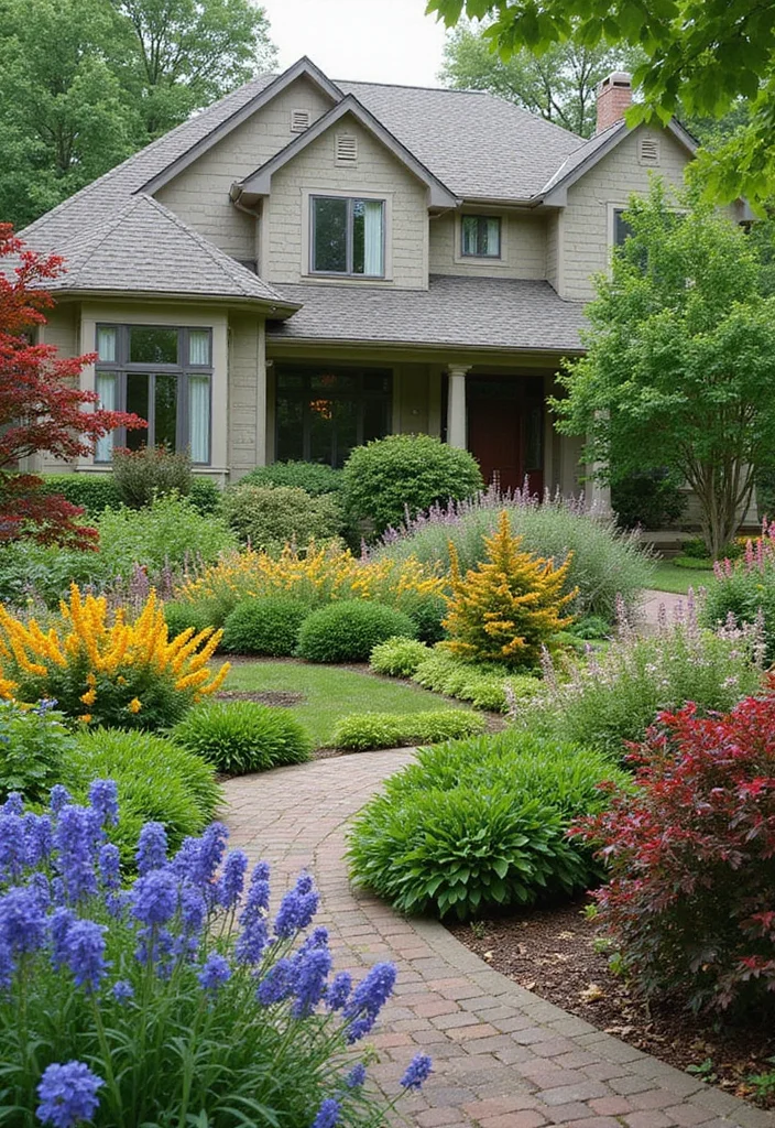 10 No Grass Front Yard Ideas for Low Water Living - 6. Edible Landscaping: Beauty Meets Function