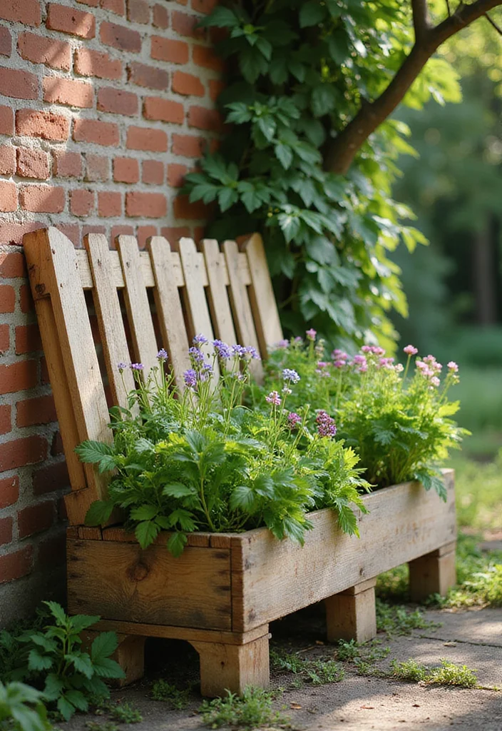 10 Outdoor Wall Planter Ideas for Vertical Greenery - 1. Vertical Wooden Pallet Garden