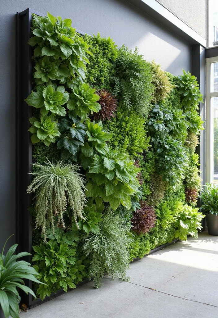 10 Outdoor Wall Planter Ideas for Vertical Greenery - 7. Green Wall Panel Systems