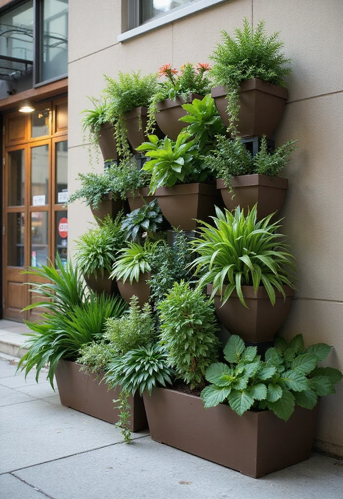 10 Outdoor Wall Planter Ideas for Vertical Greenery - 9. Modular Planter Systems
