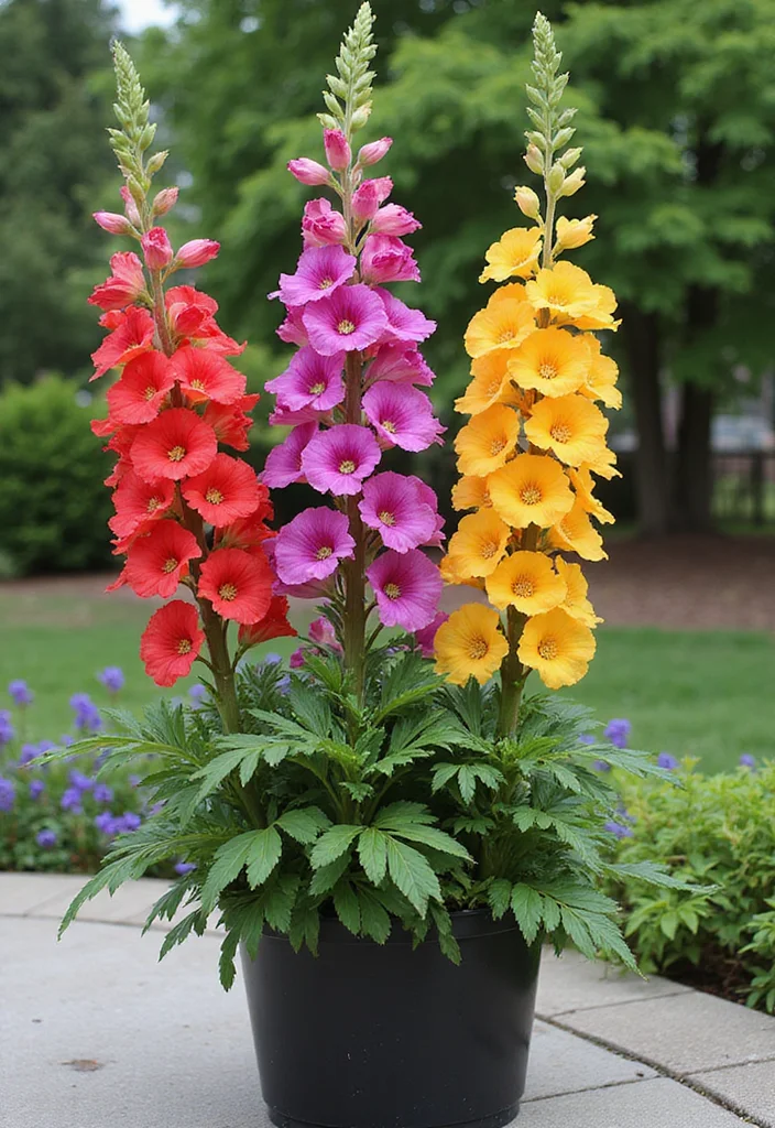 10 Patio Flowers Ideas for Bright Seasonal Color - 8. Snapdragon: Vertical Interest