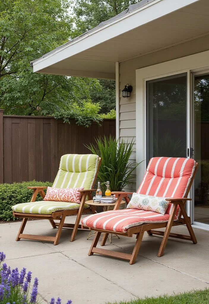 10 Patio Seating Ideas for Relaxed Everyday Use - 8. Foldable Lounge Chairs