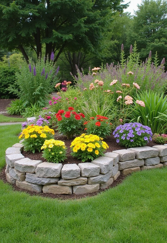 10 Raised Flower Beds Ideas for Height and Structure - 3. Corner Raised Beds for Maximizing Space