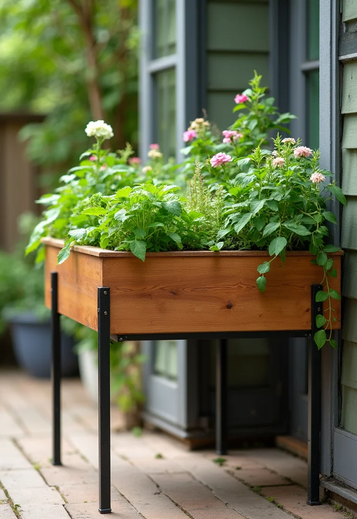 10 Raised Flower Beds Ideas for Height and Structure - 8. Elevated Garden Beds on Legs