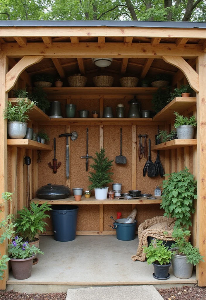 10 Shed Landscaping Ideas to Blend Storage Into the Yard - 8. Functional Garden Shed