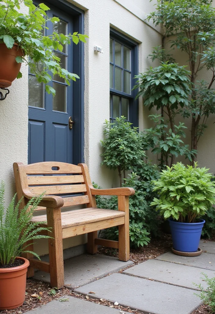 10 Small Front Yard Landscaping Ideas Townhouse Friendly - 4. Cozy Corner Seating