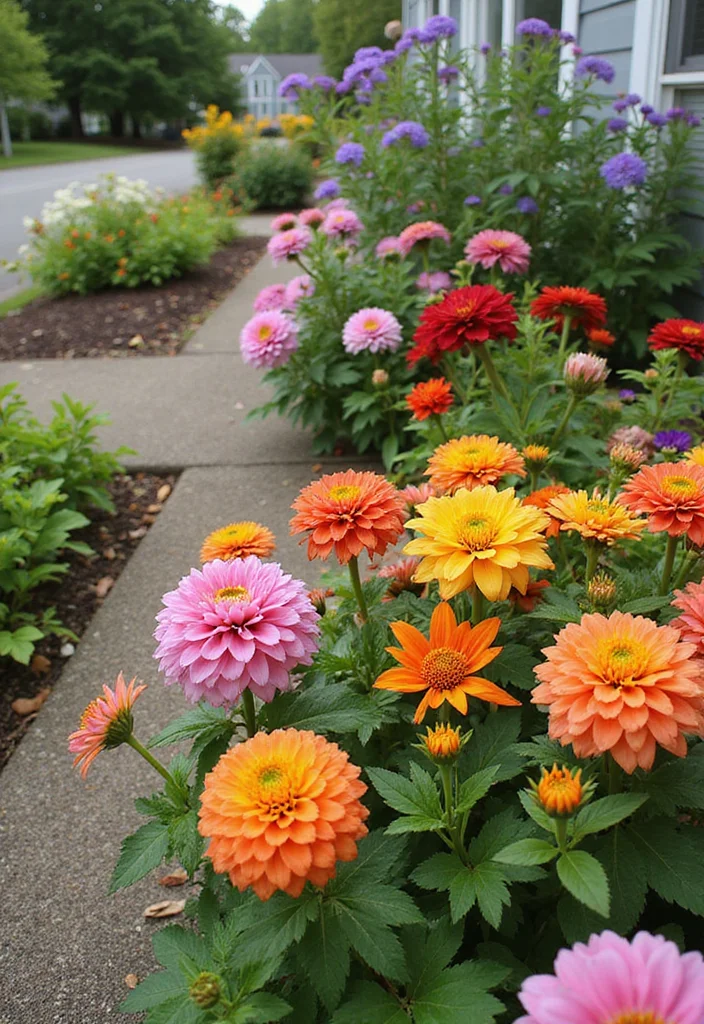 10 Small Front Yard Landscaping Ideas Townhouse Friendly - 8. Seasonal Flower Rotations