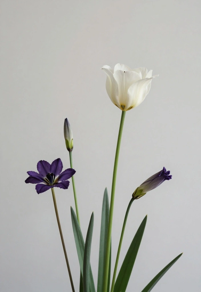 12 Backyard Flower Garden Ideas for Color All Season - 12. Minimalist Beauty