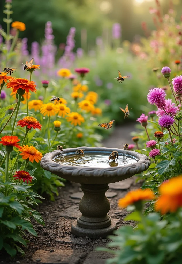12 Backyard Flower Garden Ideas for Color All Season - 5. Pollinator Paradise