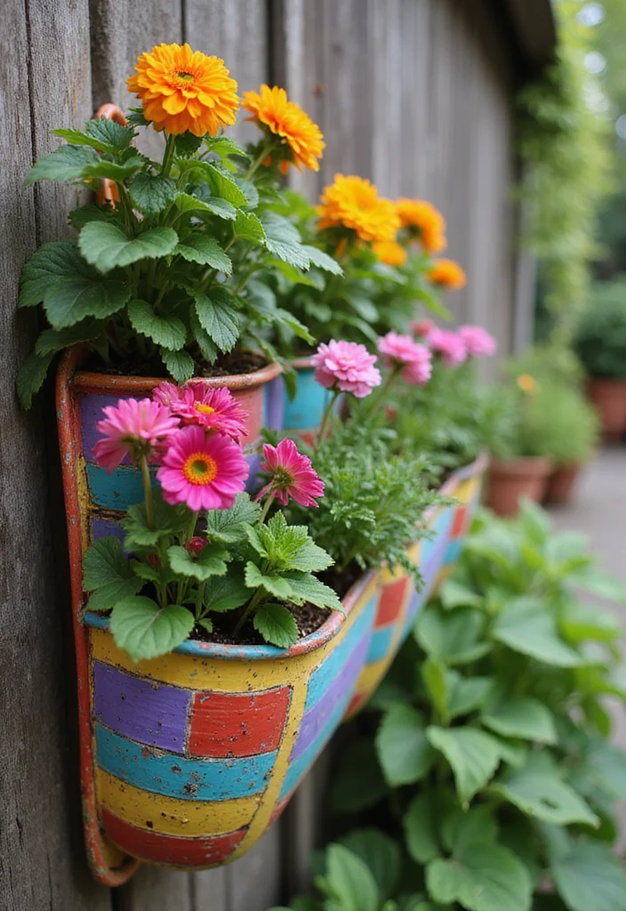 12 Flower Planter Box Ideas for Easy Seasonal Color 111 12 Flower Planter Box Ideas for Easy Seasonal Color - 11. Pocket Planters
