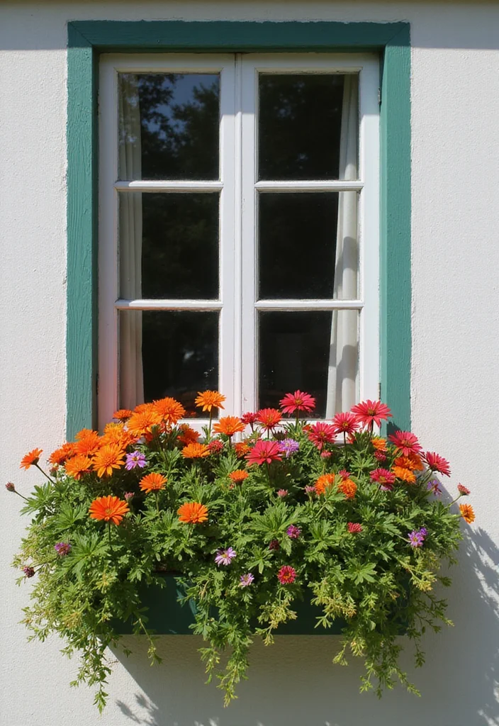 12 Flower Planter Box Ideas for Easy Seasonal Color 23 12 Flower Planter Box Ideas for Easy Seasonal Color - 3. Window Box Creations