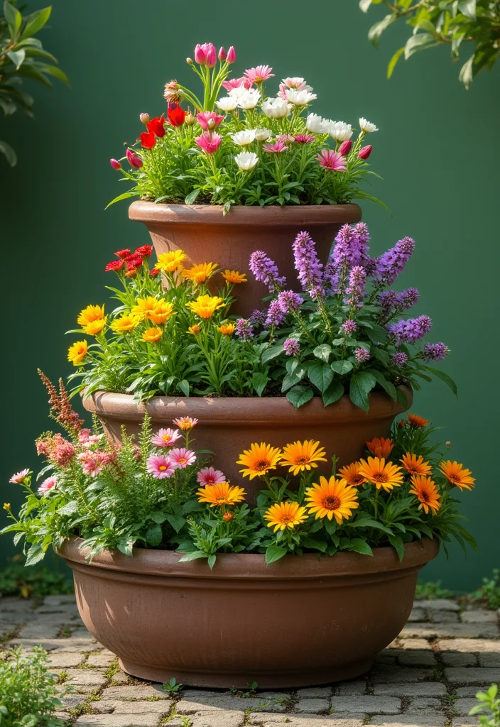 12 Flower Planter Box Ideas for Easy Seasonal Color 78 12 Flower Planter Box Ideas for Easy Seasonal Color - 8. Multi-tiered Planter Boxes