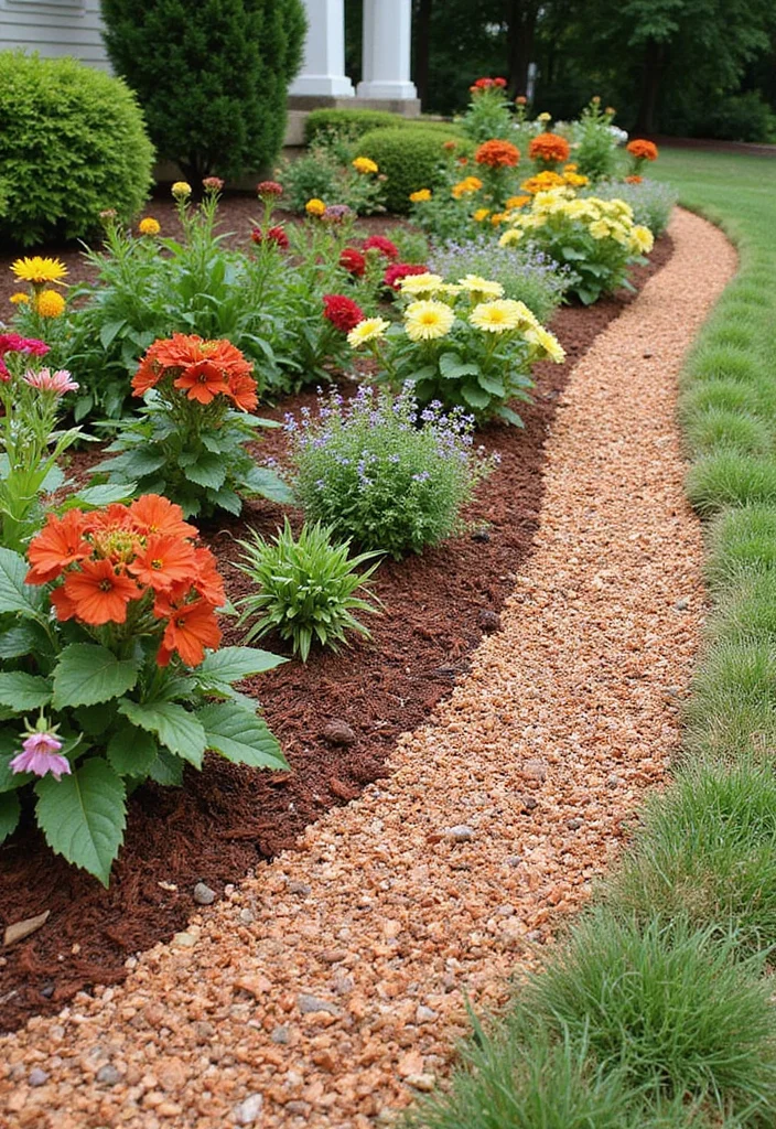 12 Front Yard Landscaping Ideas That Will Boost Your Curb Appeal - 8. Use Mulch for Color and Weed Suppression