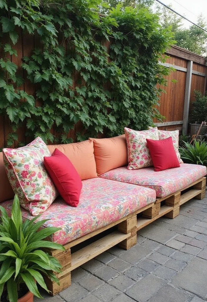12 Patio Furniture Ideas for Comfortable Outdoor Living - 1. Upcycled Pallet Lounge