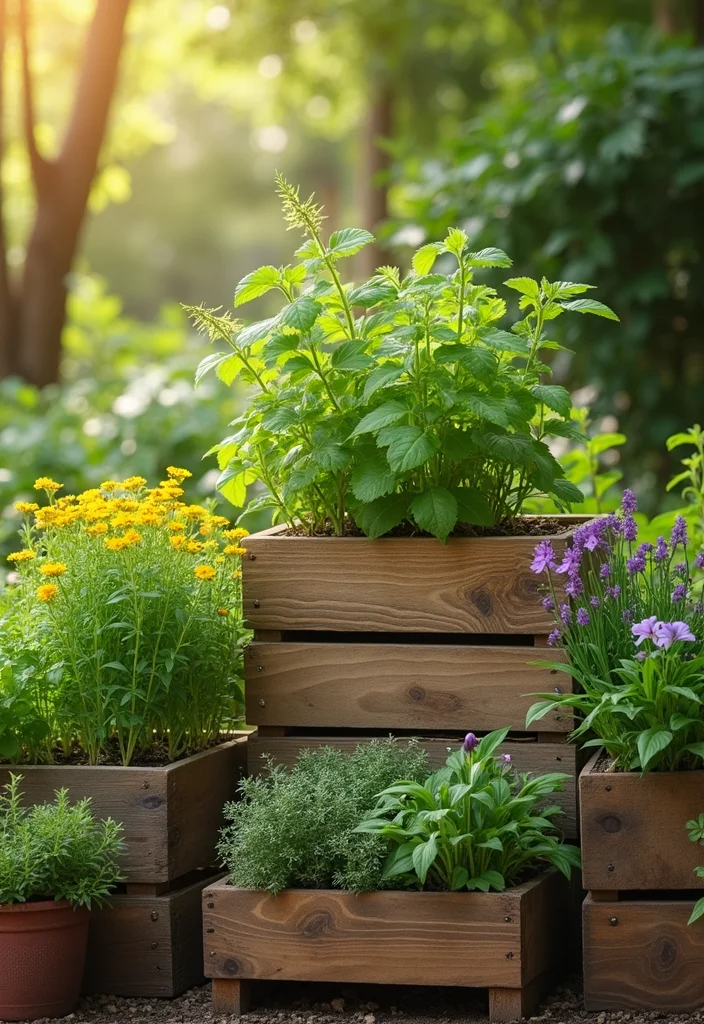 12 Planter Box Ideas for Simple and Stylish Displays - 1. Stackable Wooden Planter Boxes