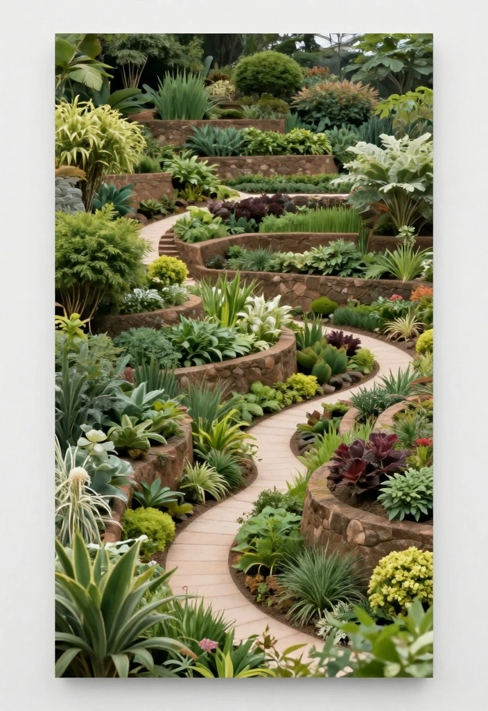 12 Sloped Front Yard Landscaping Ideas for Better Curb Appeal - 1. Terraced Gardens