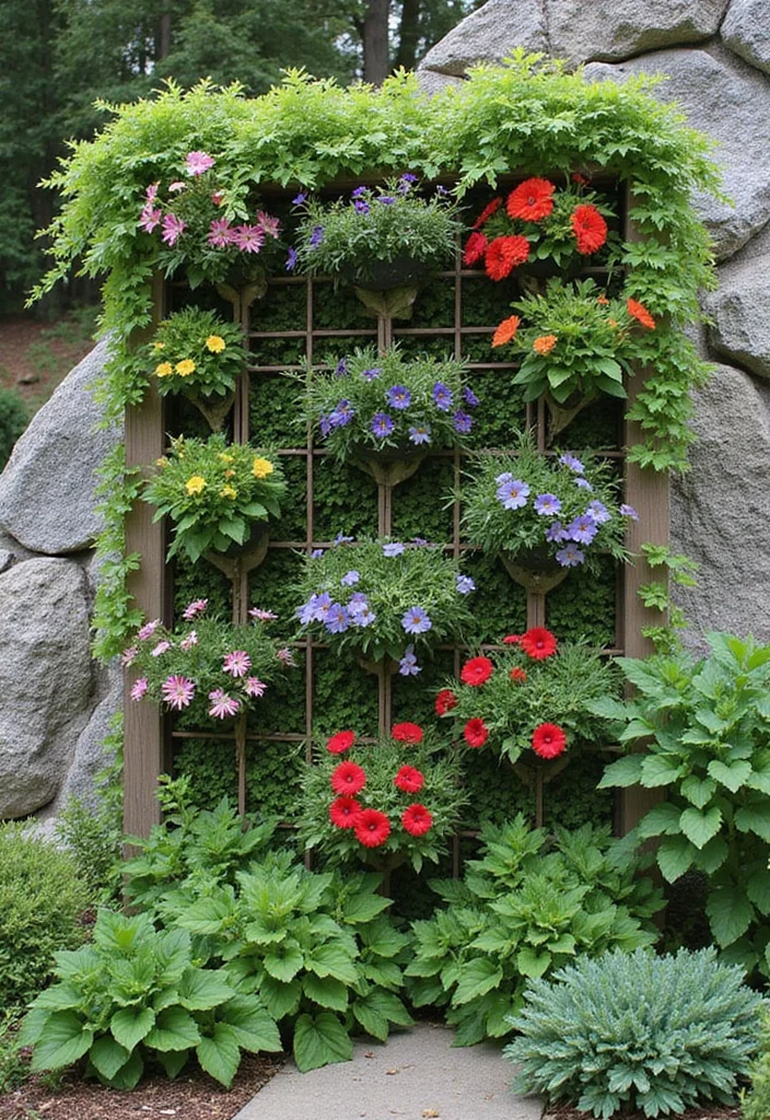 12 Sloped Front Yard Landscaping Ideas for Better Curb Appeal - 11. Vertical Gardens