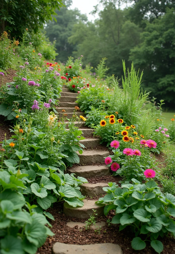 12 Sloped Front Yard Landscaping Ideas for Better Curb Appeal - 12. Edible Landscapes