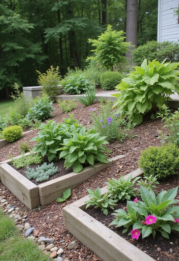 12 Sloped Front Yard Landscaping Ideas for Better Curb Appeal - 6. Raised Beds