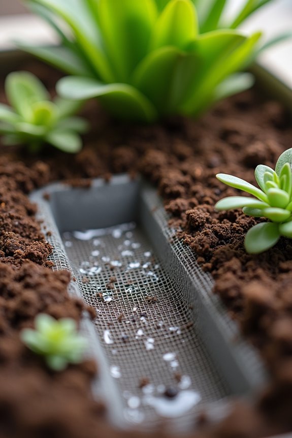 What Drainage Systems Do Planter Boxes Need? 4 bottom screens prevent soil loss filtration