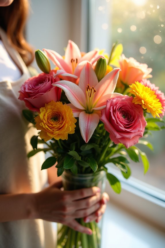 cut flowers wilt from dehydration