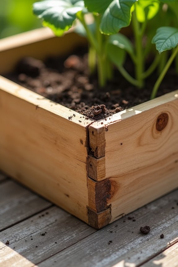Do Planter Boxes Need a Bottom? 1 drainage holes every six inches