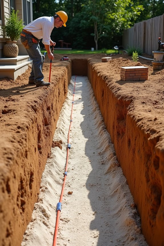 How to Install a Paver Patio in 10 Steps 3 excavate with proper slope depth