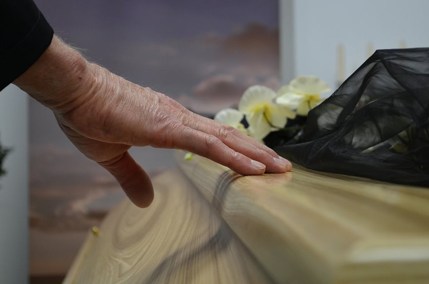 flowers symbolizing death and mourning