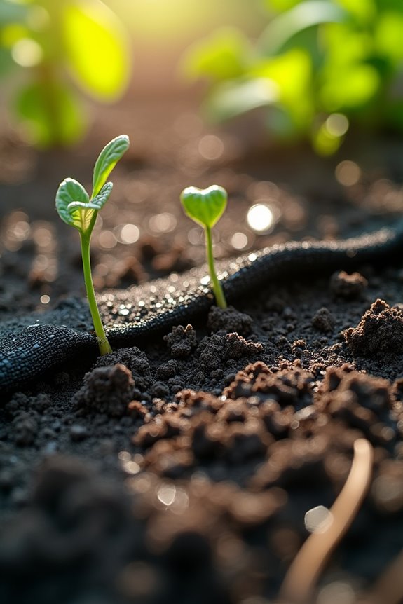 Is Landscape Fabric Bad for Your Garden? 2 ground cover blocks water and airfiltration squeeze