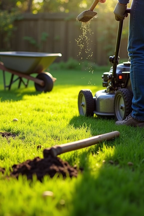 manual mowing leaf blowing raking digging workout