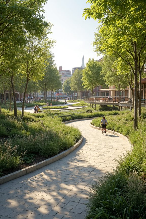 How Landscape Architects Design Outdoor Spaces 7 open space networks for multimodal access
