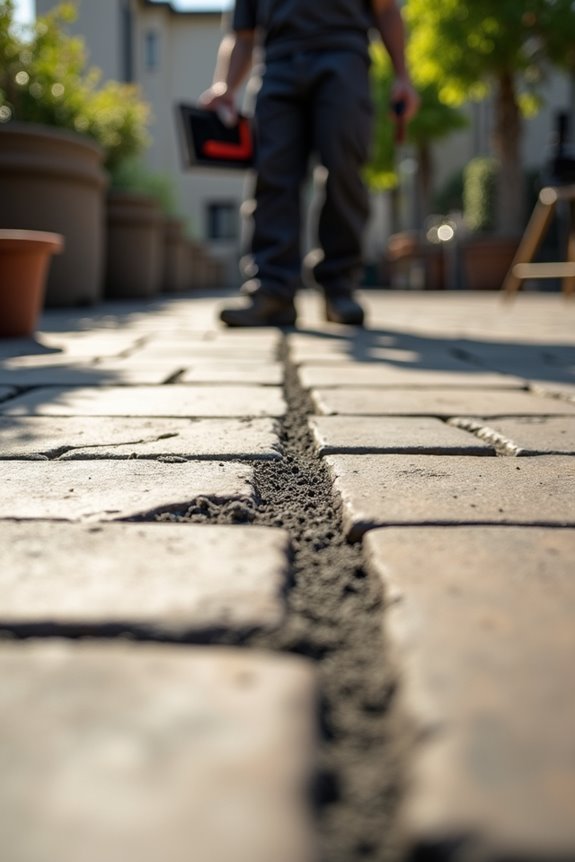 How to Install a Paver Patio in 10 Steps 8 polymeric sand fills and binds joints