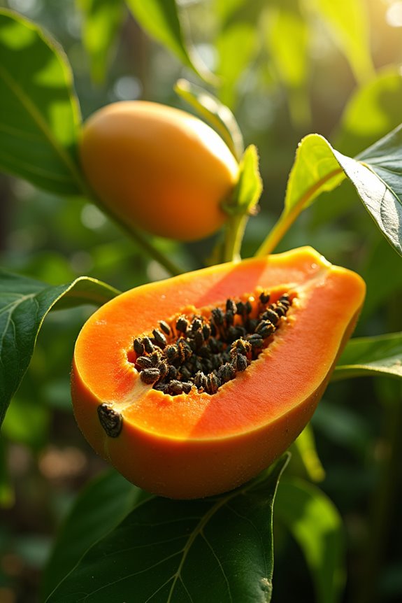 raw papaya preserves papain for protein digestion