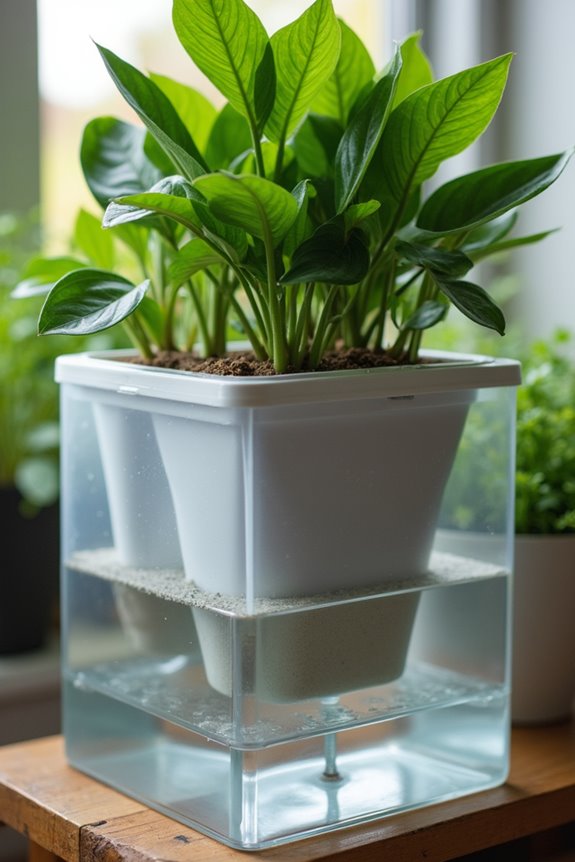 What Drainage Systems Do Planter Boxes Need? 8 sealed reservoir auto moisture balance