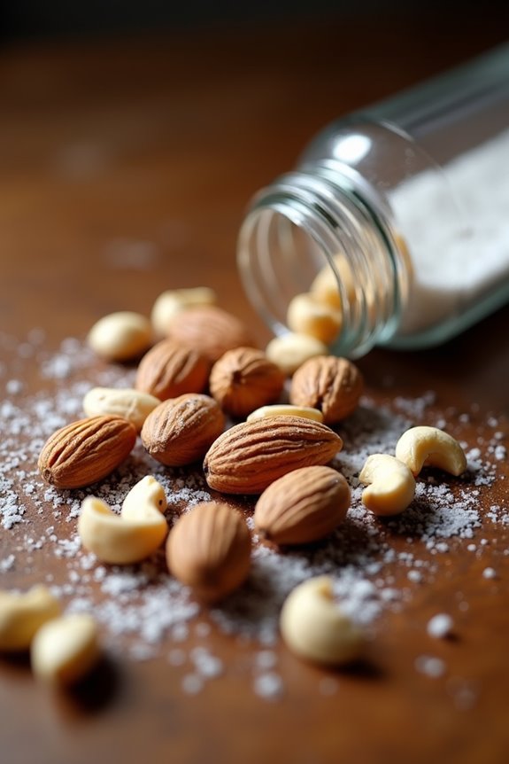 sodium and sugar masking nuts