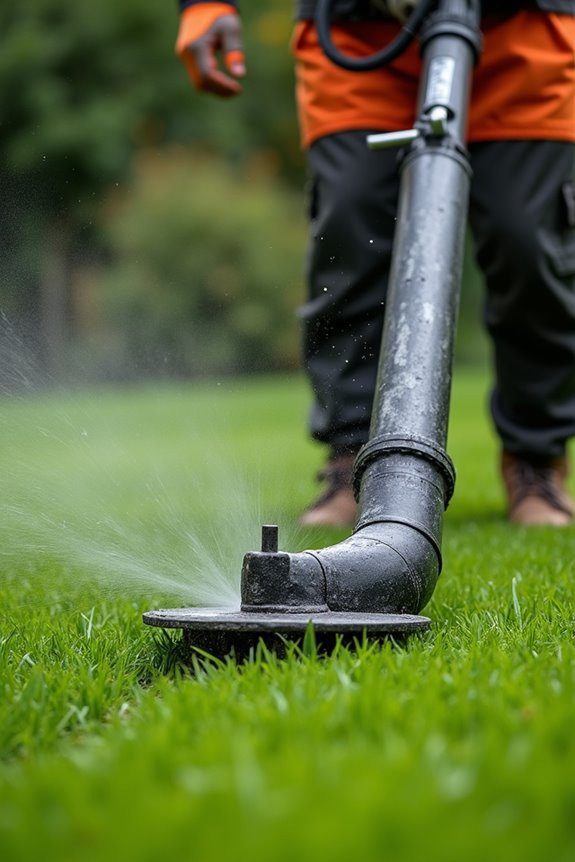 steady straight passes protect turf