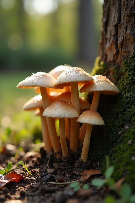 Why Would Mushrooms Grow in My Yard? 1 warm damp soils produce mushrooms