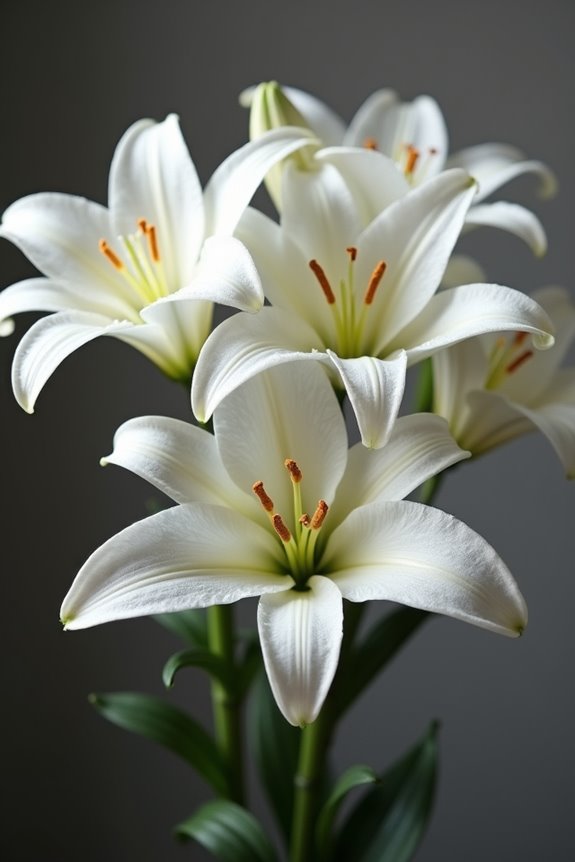 white lilies symbolize spiritual peace