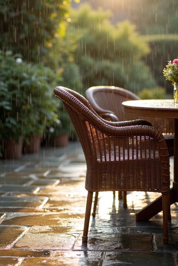 wood wicker metal waterproofing guidance